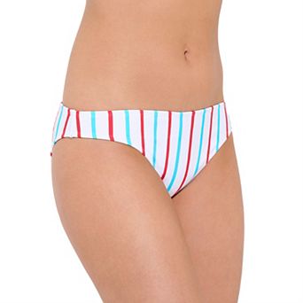 Juniors' Ninety-Nine° Ruched Cheeky Hipster Swim Bottoms
