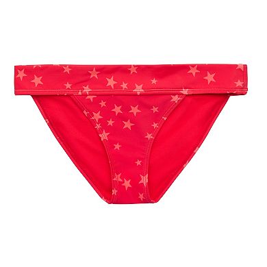 Juniors' Ninety-Nine Degrees Banded Hipster Swim Bottoms