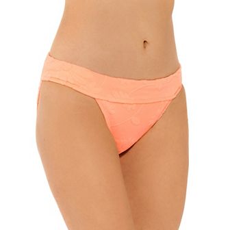 Juniors' Ninety-Nine° Banded Hipster Swim Bottoms