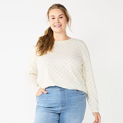 Plus Size Sonoma Goods For Life Slim Fit Long Sleeve Henley Top, Women's,  Size: 1XL, Light Grey - Yahoo Shopping