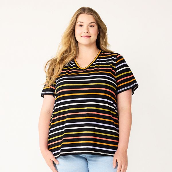 Plus Size Sonoma Goods For Life® Everyday VNeck Tee