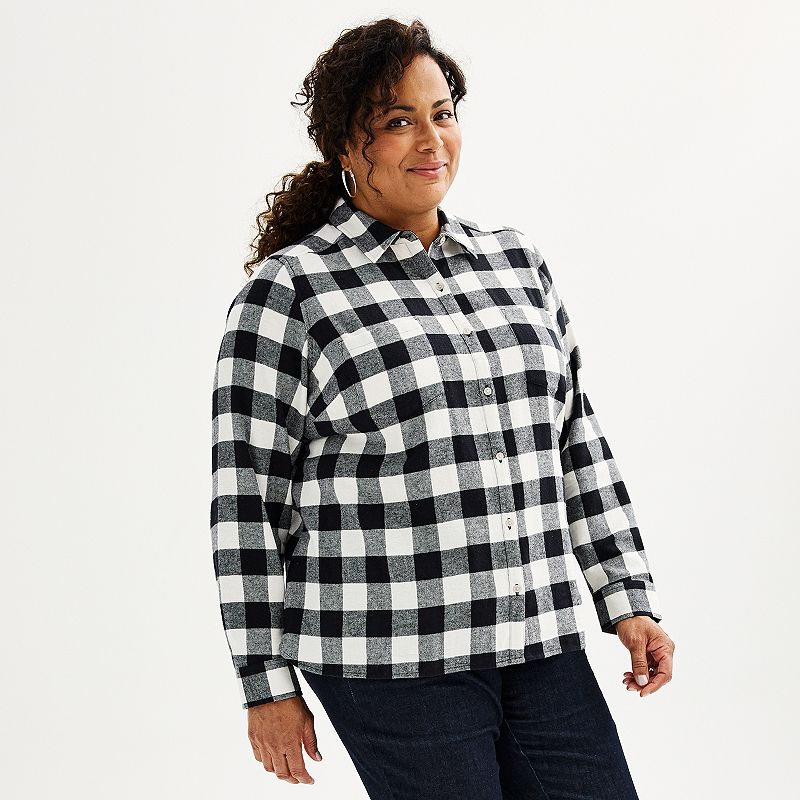 Plus size buffalo online plaid nightgown