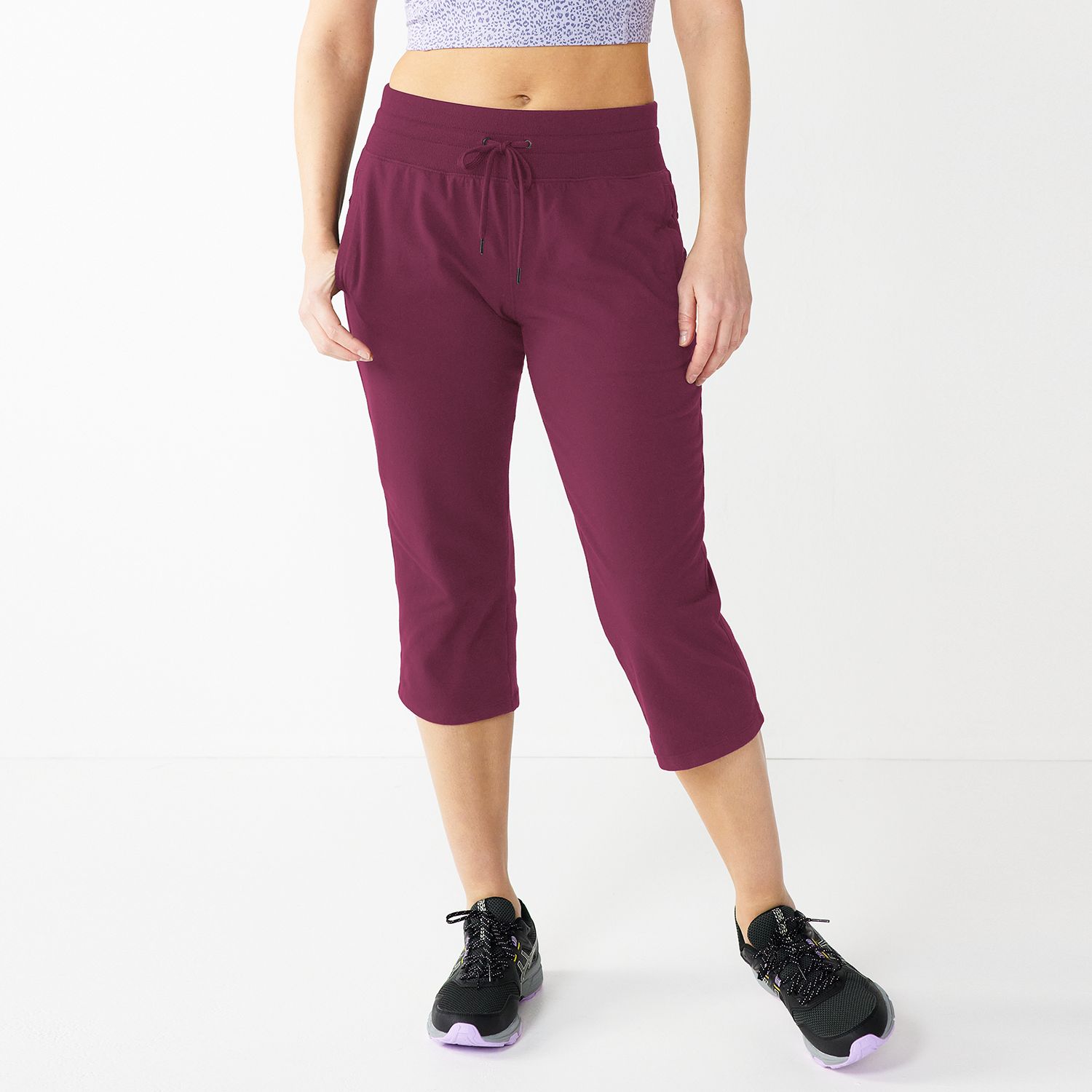 Legging De Sport Femme TEK Gear - Capri Taille XS - Gris - Occasion Très Bon État