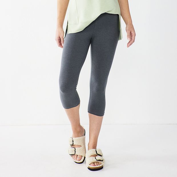 Wide waistband capri leggings sale