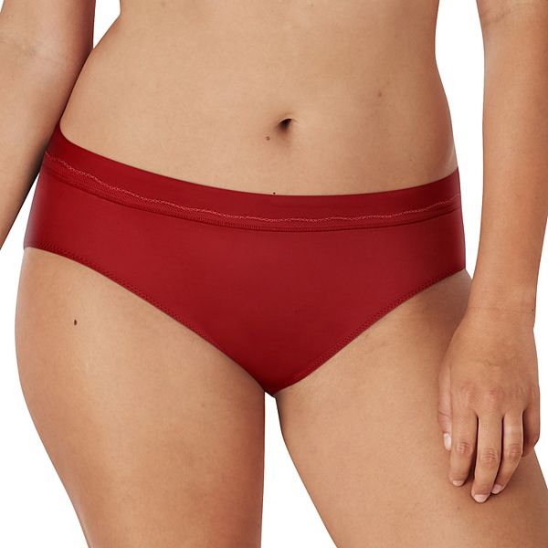 Joyspun Women's Cotton Hi Cut Bikini Panties, 6-Pack, Sizes S to