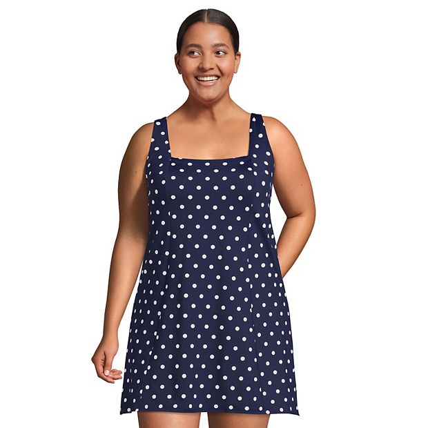 Lands' End Women's Plus Size Chlorine Resistant Scoop Neck Soft