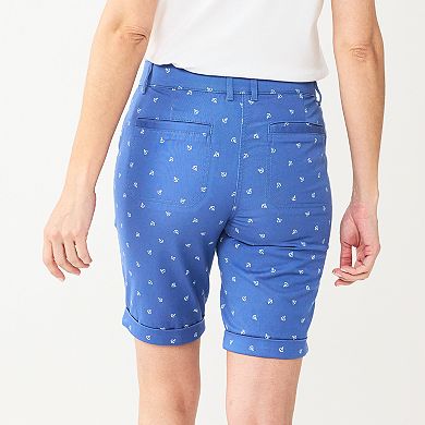 Women's Croft & Barrow® Comfort Waist Chino Shorts