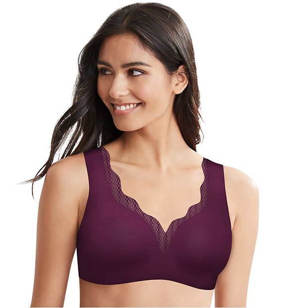 Hanes Ultimate Ultra Light Comfort With Support Strap Wirefree Bra - Black