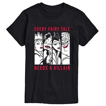 Disney's Villians Big & Tall Fairy Tale Graphic Tee