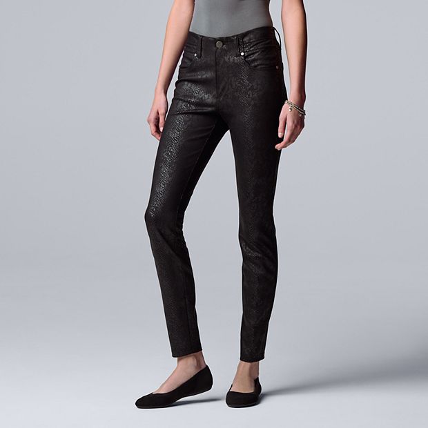 Women's Simply Vera Vera Wang High-Rise Ponte Skinny Pants