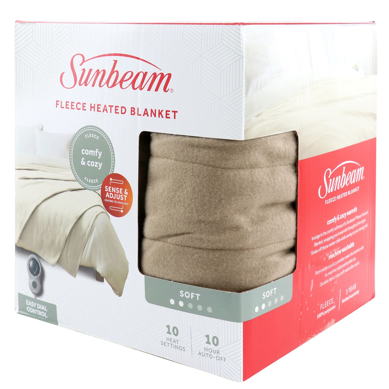 Sunbeam heated blanket online microplush