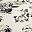 Egret Black Toile