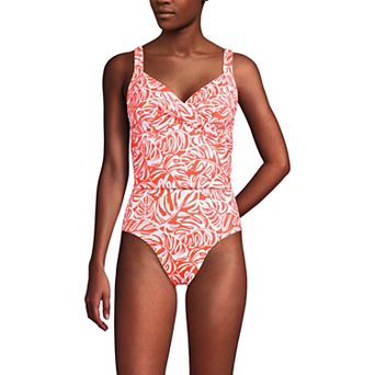 Women's Lands' End Chlorine Resistant Wireless Cropped Tankini Top