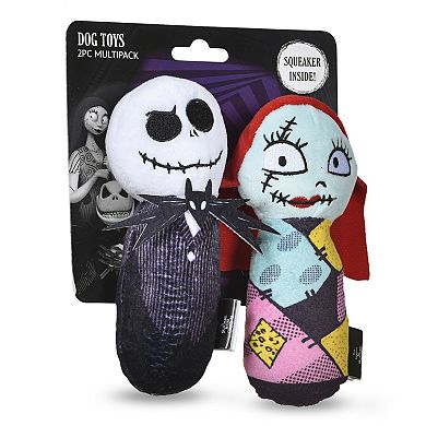 Disney's Nightmare Before Christmas: Jack and Sally Plush Bobo Dog Toy Set