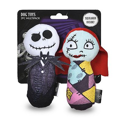 Disney's Nightmare Before Christmas: Jack and Sally Plush Bobo Dog Toy Set