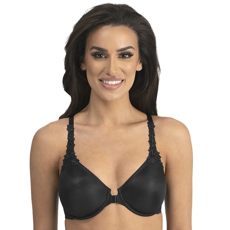 Women's Lunaire 13211 Versailles Seamless Jacquard Underwire Bra (Black 38H)