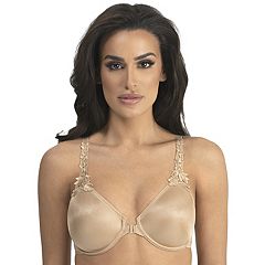 Women's Icon Full Coverage Lightly Lined Bra with Lace - Auden Dark Taupe  34DD, Dark Brown