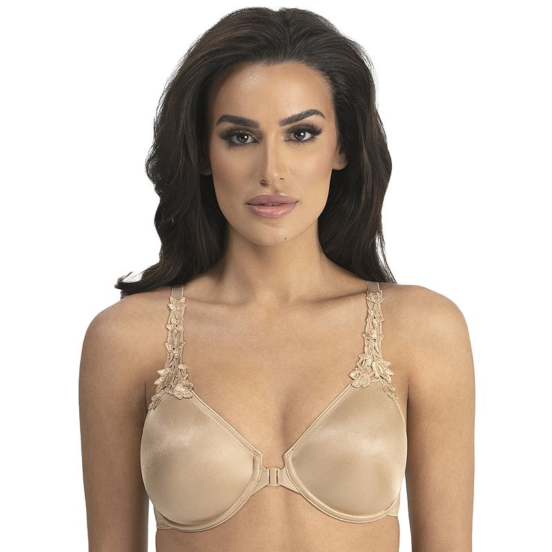 Glamorise Bras: Elegance Lacy Wonderwire Full-Figure Bra 9035