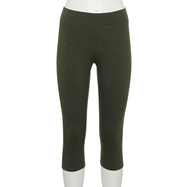 Sonoma Goods For Life Wide-Waist Capri Leggings