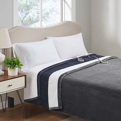 Cuddl Duds® Plush Sherpa Heated Electric Blanket