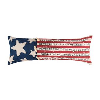 C&F Home Pledge of Allegiance Patriotic Flag Throw Pillow