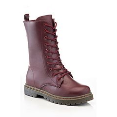 Womens Red Combat Boots Shoes Kohl s