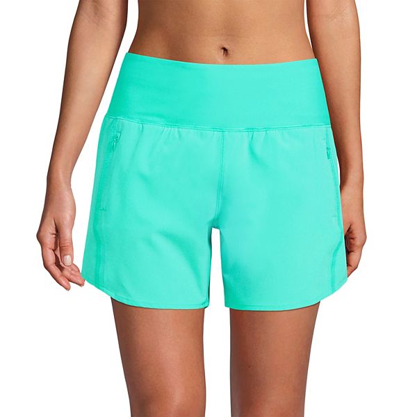 Women's Lands' End Elastic Waist with Panty Swim Board Shorts