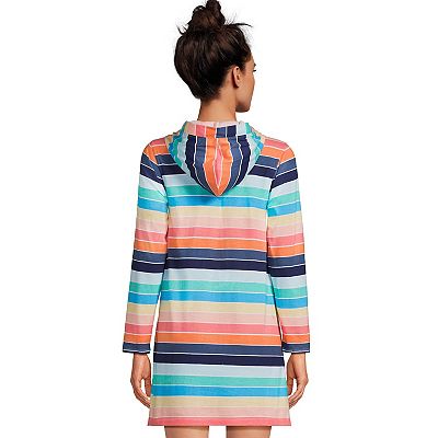 lands' end women's cotton jersey sleeveless swim cover-up dress Lands' End Women's Embroidered Cotton Jersey Sleeveless Swim Cover-up Dress