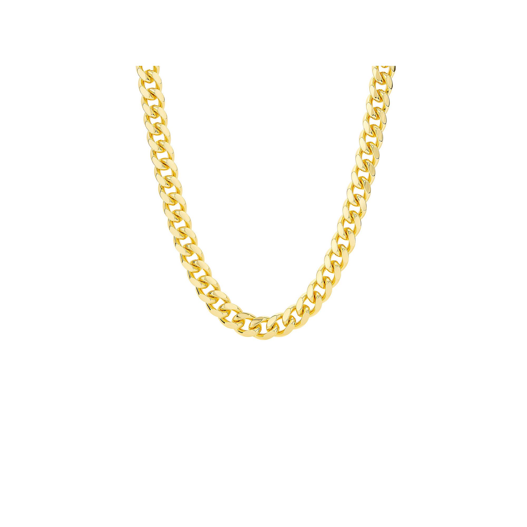 Aurielle Gender Neutral Curb Link Chain Necklace, Womens, Size: 24, Yel