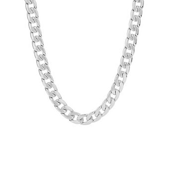 Aurielle Gender Neutral Flat Curb Link Chain Necklace