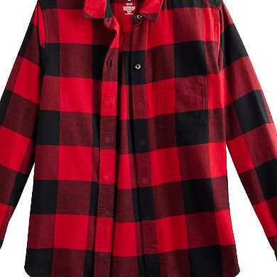 Women's Sonoma Goods For Life® Adaptive Easy Dressing Essential Flannel Shirt