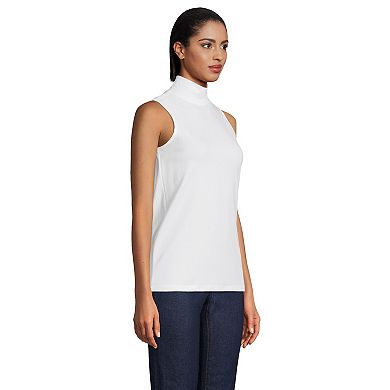 Women's Lands' End Sleeveless Mockneck Top