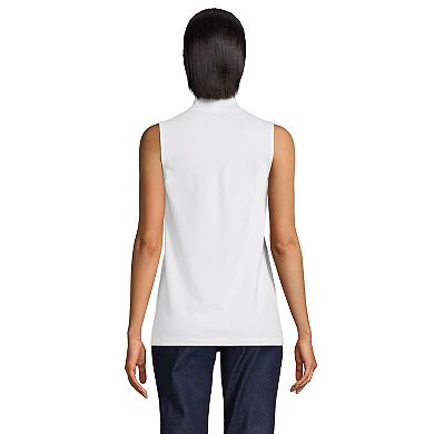 Women's Lands' End Sleeveless Mockneck Top