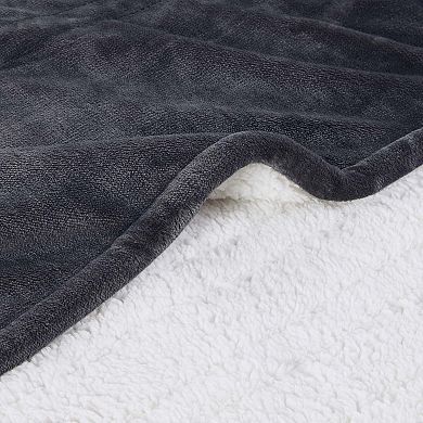 Cuddl Duds Plush Sherpa Heated Electric Throw Blanket