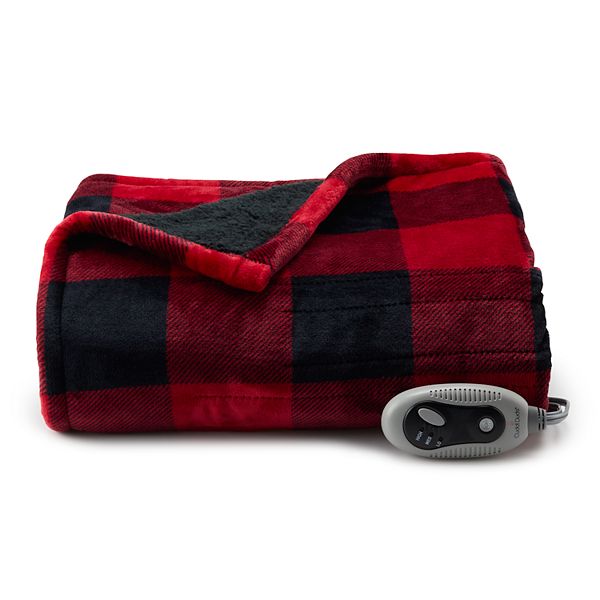 Cuddl duds heated discount plush to sherpa blanket