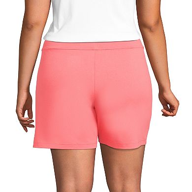Plus Size Lands' End Starfish Mid-Rise 7" Pull-On Shorts