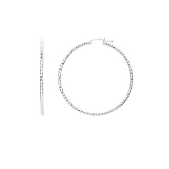 PRIMROSE Sterling Silver Hoop Earrings