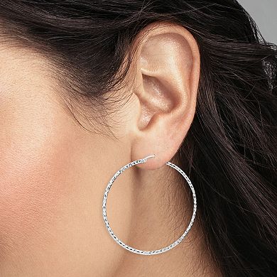 PRIMROSE Sterling Silver Hoop Earrings