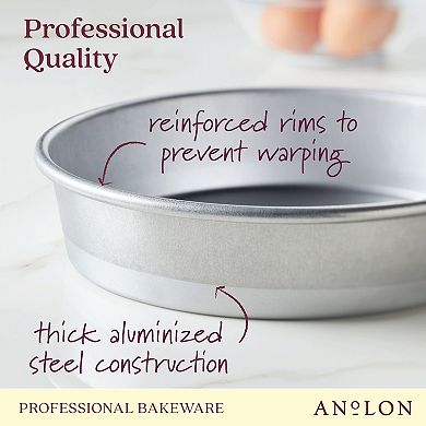 Anolon Pro-Bake Bakeware Aluminized Steel 9-in. Round Cake Pan