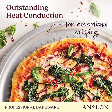 Anolon Pro-Bake Bakeware Aluminized Steel Perforated Pizza Pan