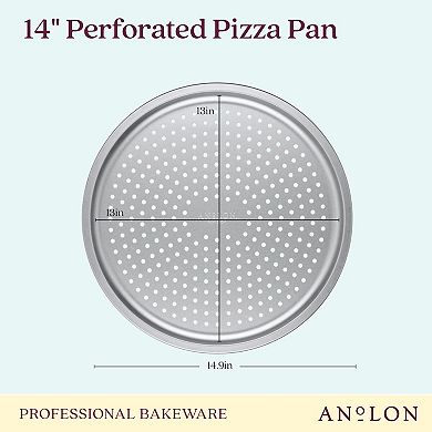 Anolon Pro-Bake Bakeware Aluminized Steel Perforated Pizza Pan