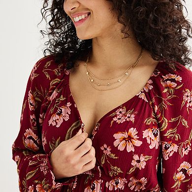 Maternity Sonoma Goods For Life Long Sleeve Surplice Midi Dress