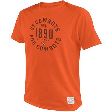 Men's Original Retro Brand Orange Oklahoma State Cowboys 1890 Original By Cowboys For Cowboys T-Shirt