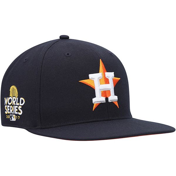 47 Navy Houston Astros 2017 World Series Sure Shot Captain Snapback Hat