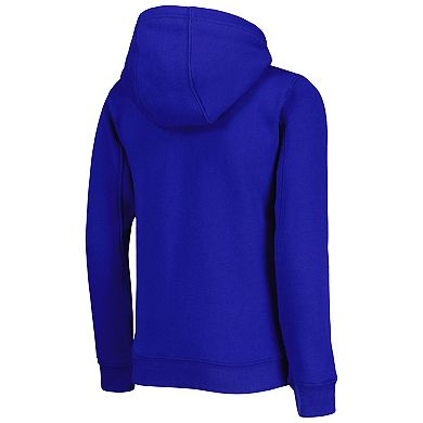 Youth Royal New York Mets Wordmark Full-Zip Fleece Hoodie