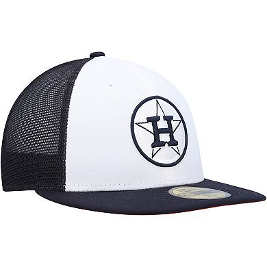 Men's New Era White/Navy Houston Astros 2023 On-Field Batting Practice 59FIFTY Fitted Hat
