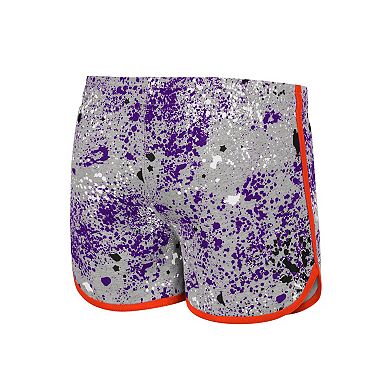 Girls Youth Colosseum Gray Clemson Tigers Sweet Pea Shorts