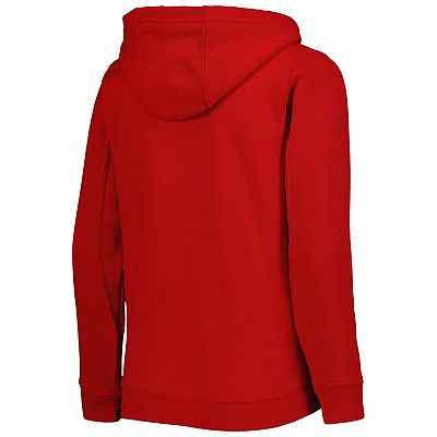 Youth Red Philadelphia Phillies Wordmark Full-Zip Fleece Hoodie