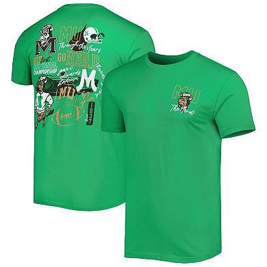 Men's Green Marshall Thundering Herd Through the Years T-Shirt