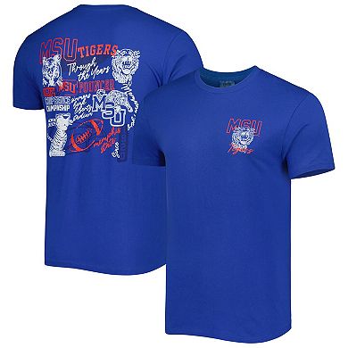 Men's Royal Memphis Tigers Through the Years T-Shirt